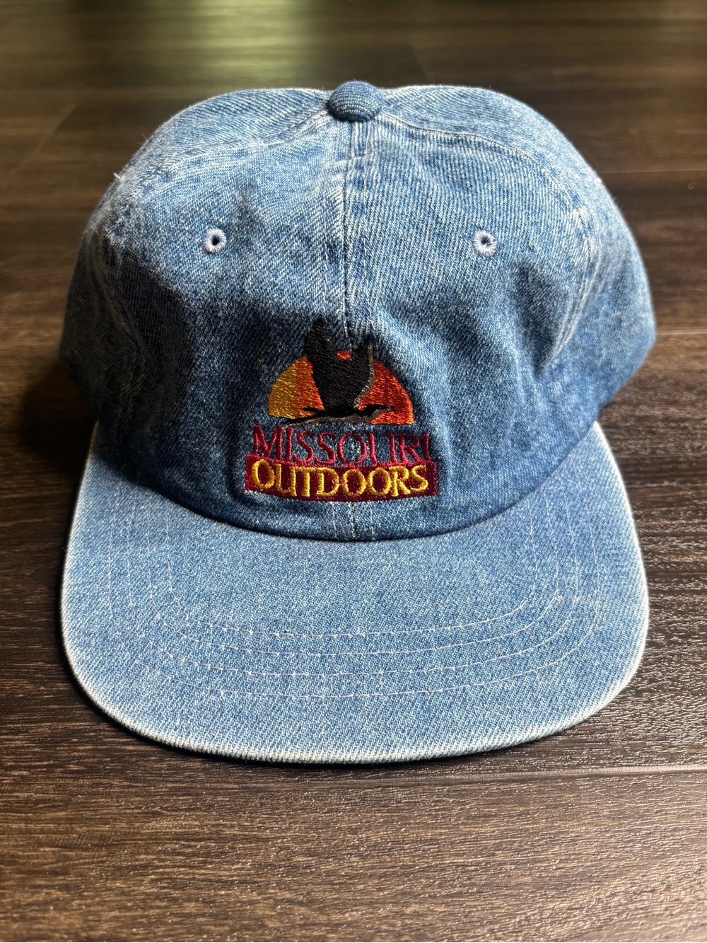 Vintage Missouri Outdoors Denim Strap Back Hunting Hat